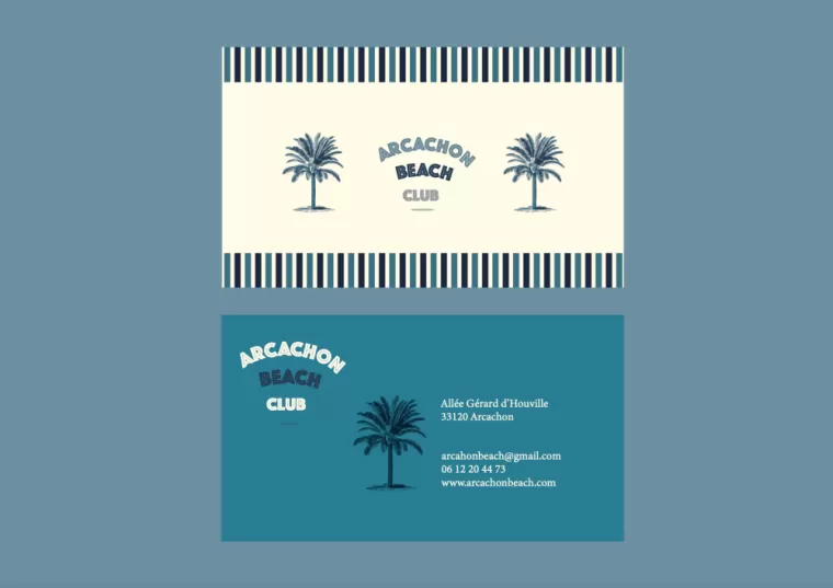 Création de cartes de visite sur mesure Bassin d'Arcachon, Bordeaux, Krysiecki Léa